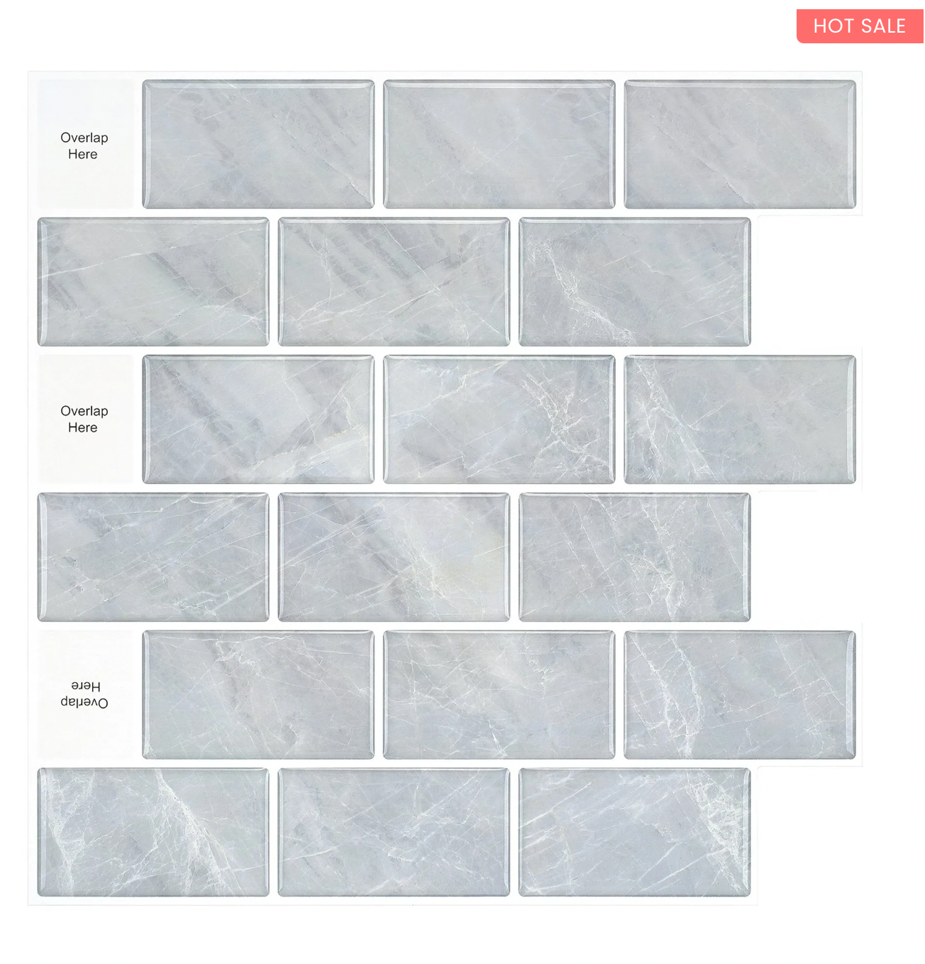 10Pcs 3D Peel and Stick Wall Tiles(12x12 inches)