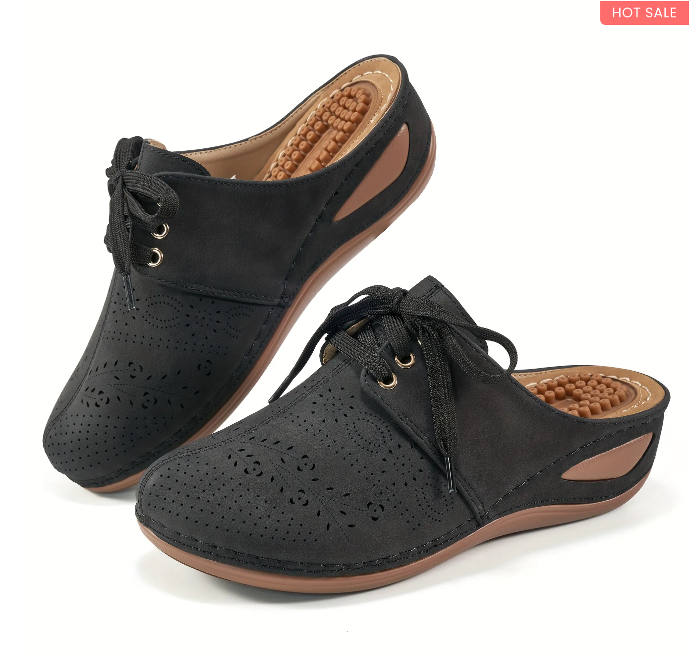 Women's Hollow Wedge Mules