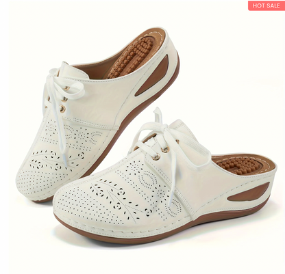 Women's Hollow Wedge Mules