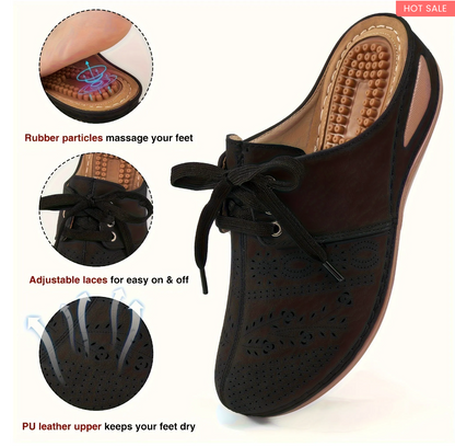 Women's Hollow Wedge Mules