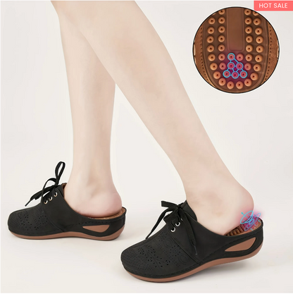 Women's Hollow Wedge Mules