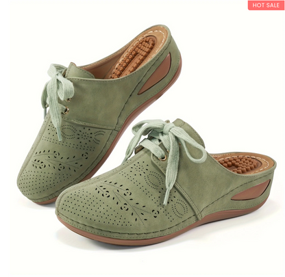 Women's Hollow Wedge Mules