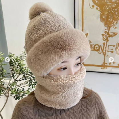Mask Scarf One Piece Hat