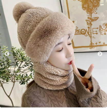 Mask Scarf One Piece Hat