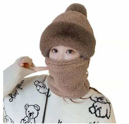 Mask Scarf One Piece Hat