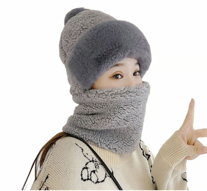 Mask Scarf One Piece Hat