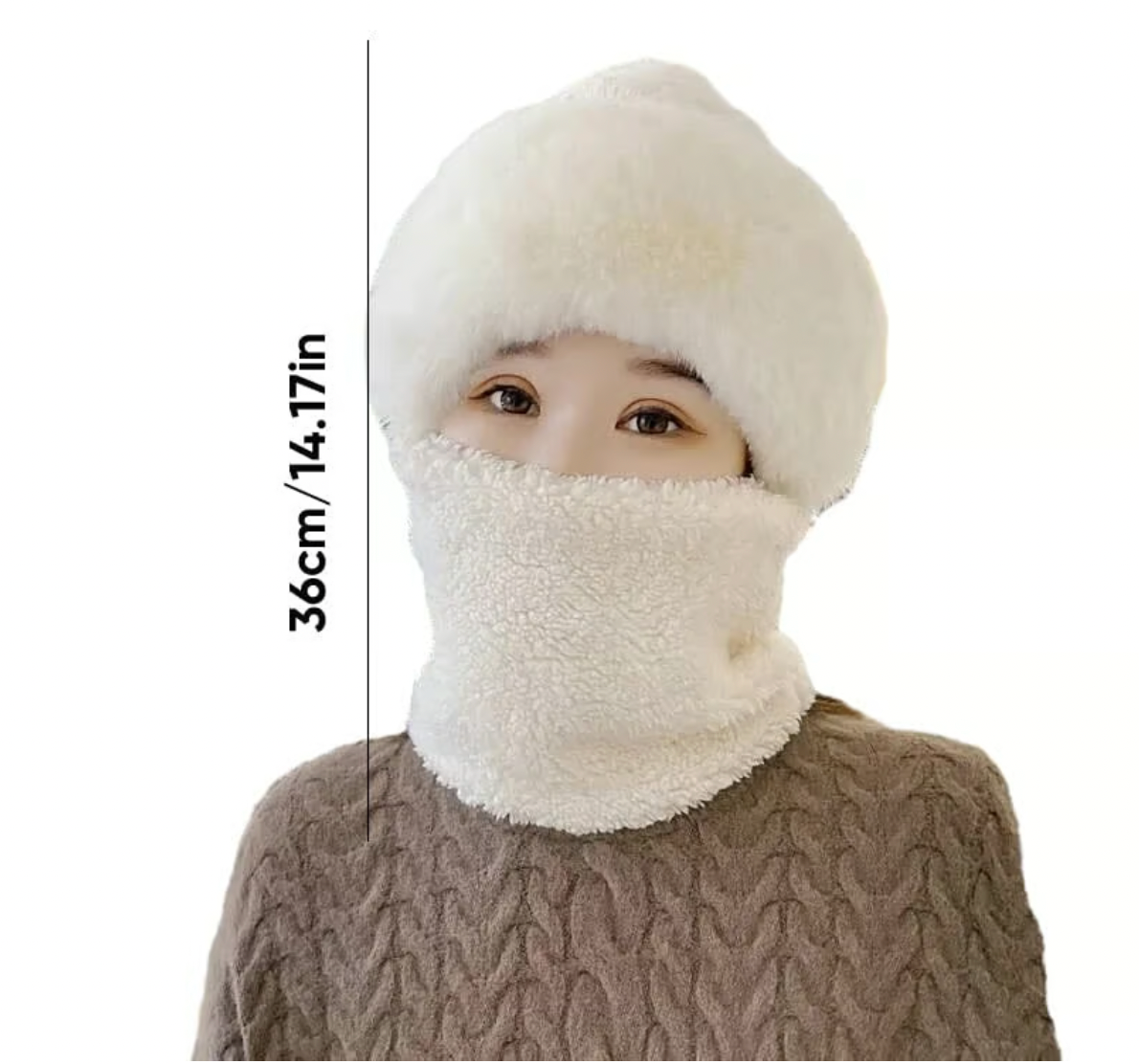 Mask Scarf One Piece Hat