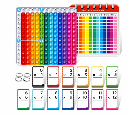 Math Flash Cards and Pop Fidget Chart