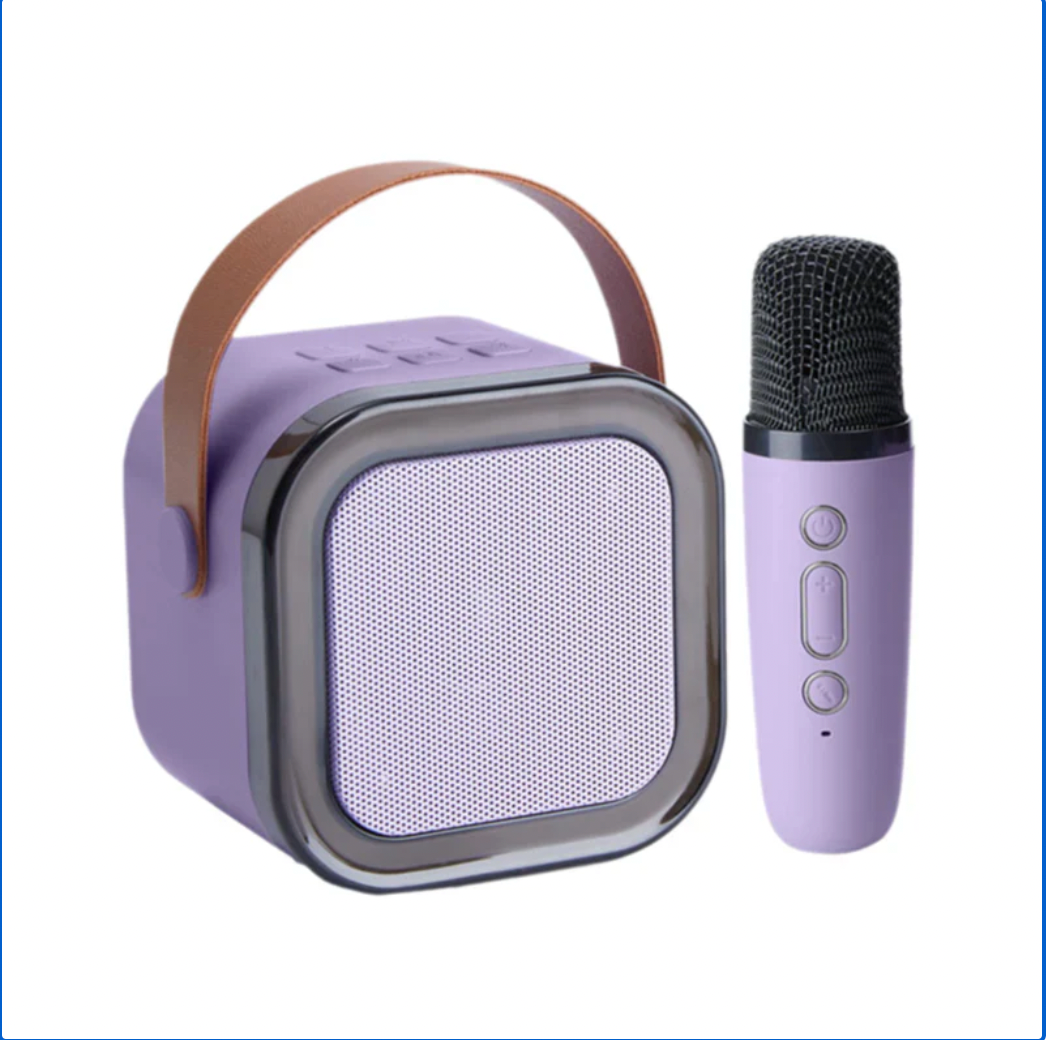 Mini Karaoke Machine with Wireless Microphones