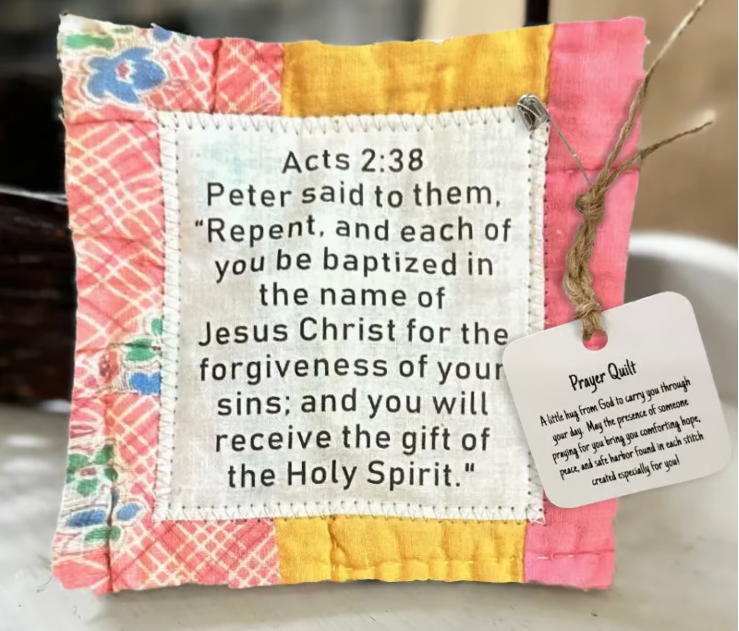 ✝️Easter Sale 49% OFF-Handmade Prayer Quilt with cross inside