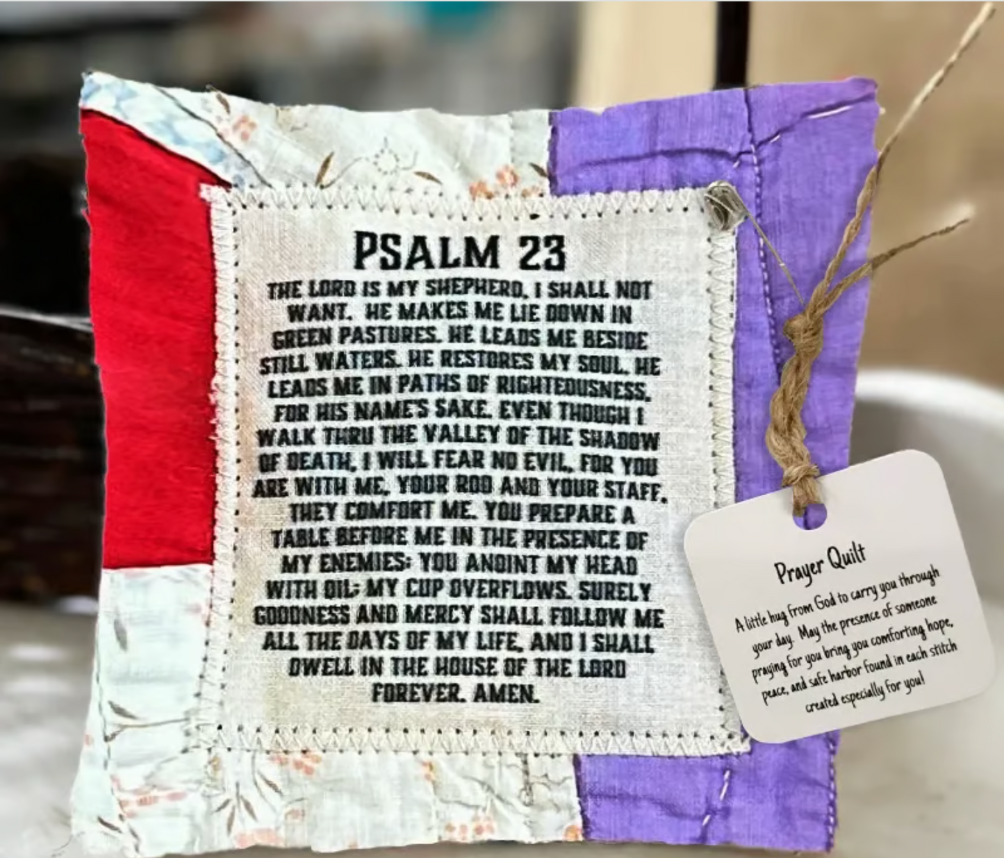 ✝️Easter Sale 49% OFF-Handmade Prayer Quilt with cross inside