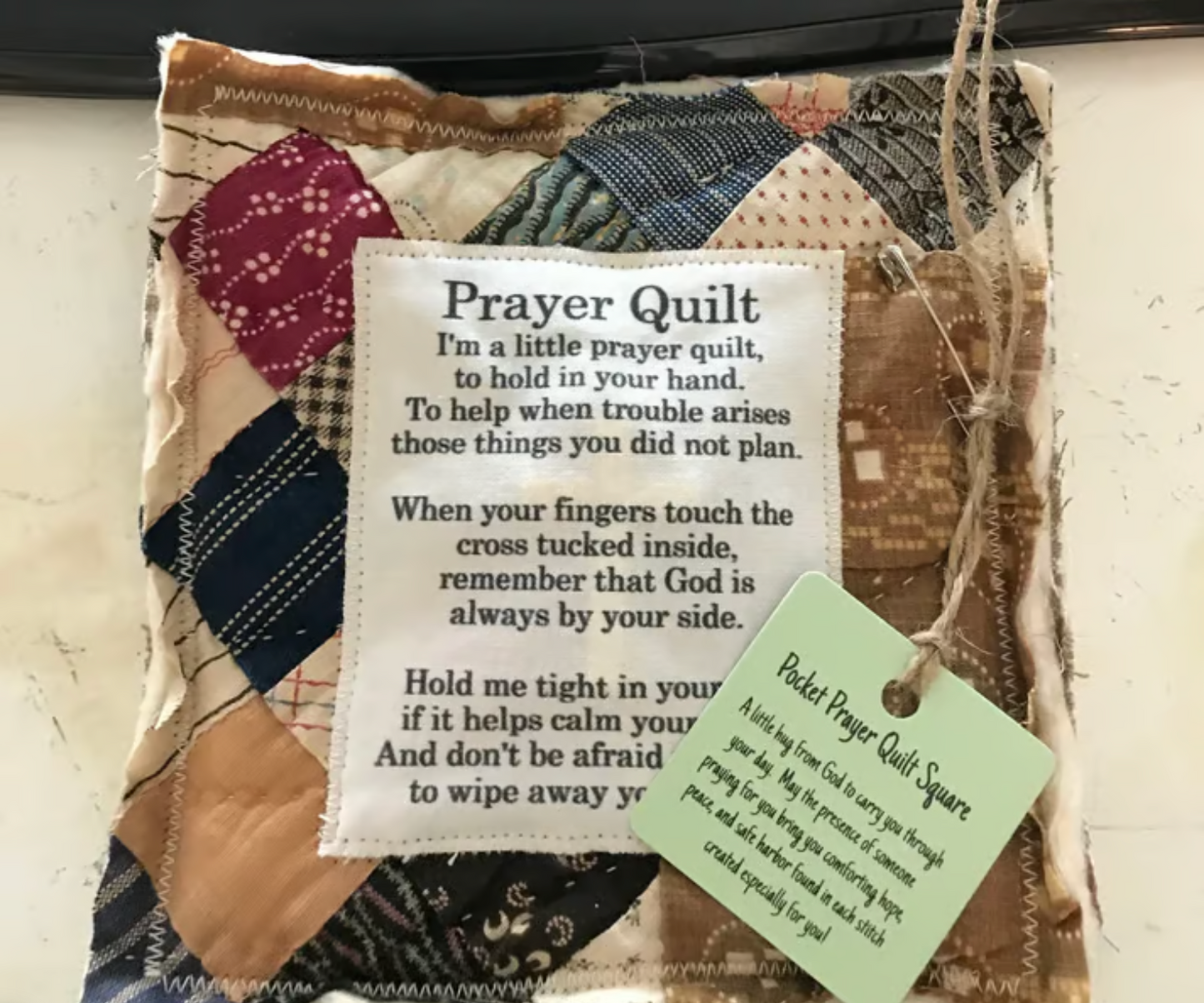 ✝️Easter Sale 49% OFF-Handmade Prayer Quilt with cross inside