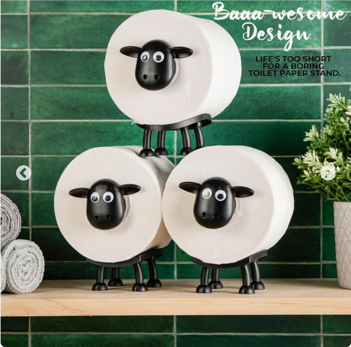 🎁 Sheep Toilet Roll Holder
