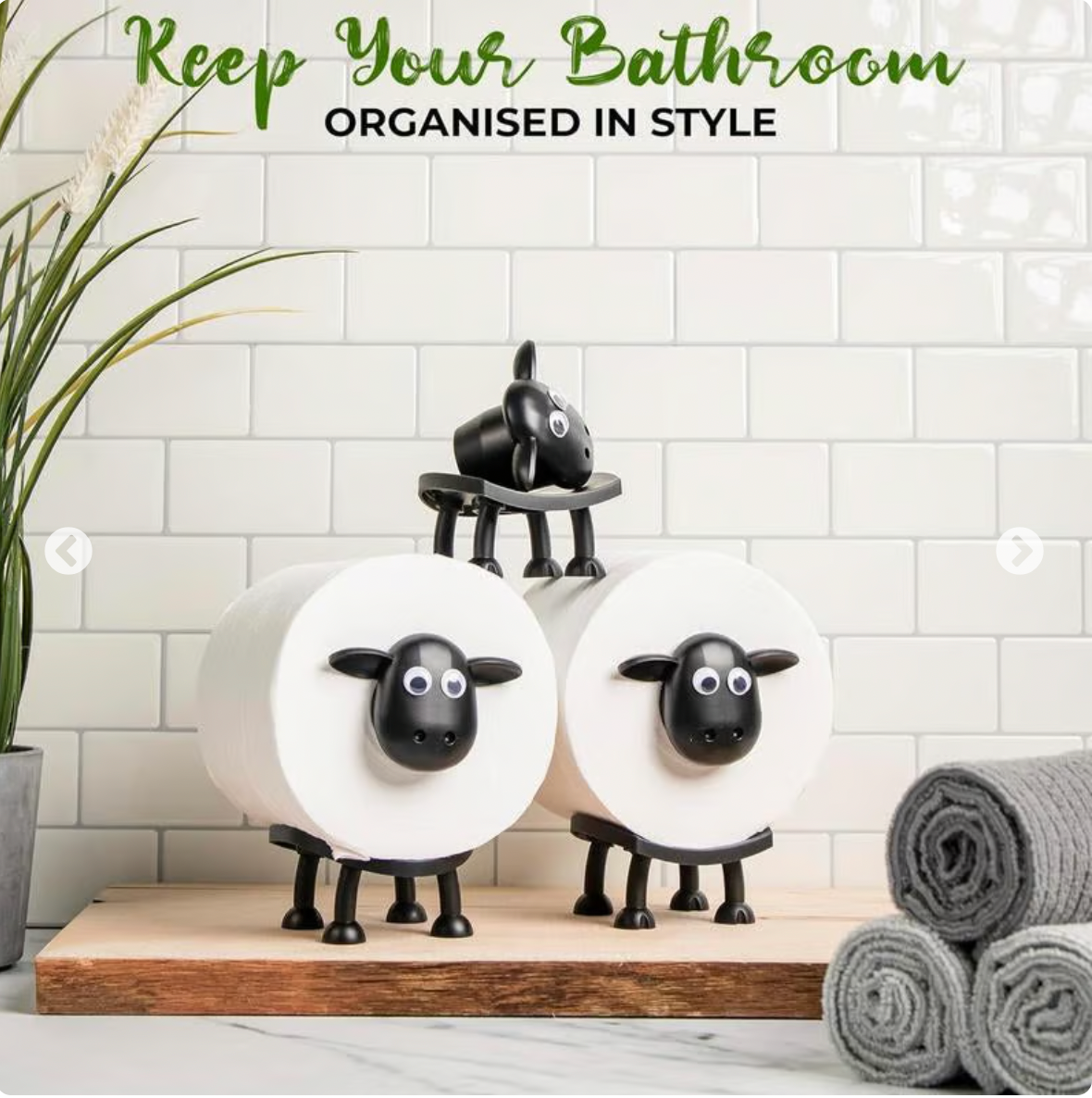 🎁 Sheep Toilet Roll Holder