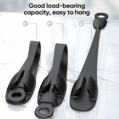 Wall Mounted Punch-free Adhesive Removable Cord Holder Organizer (3 pcs)