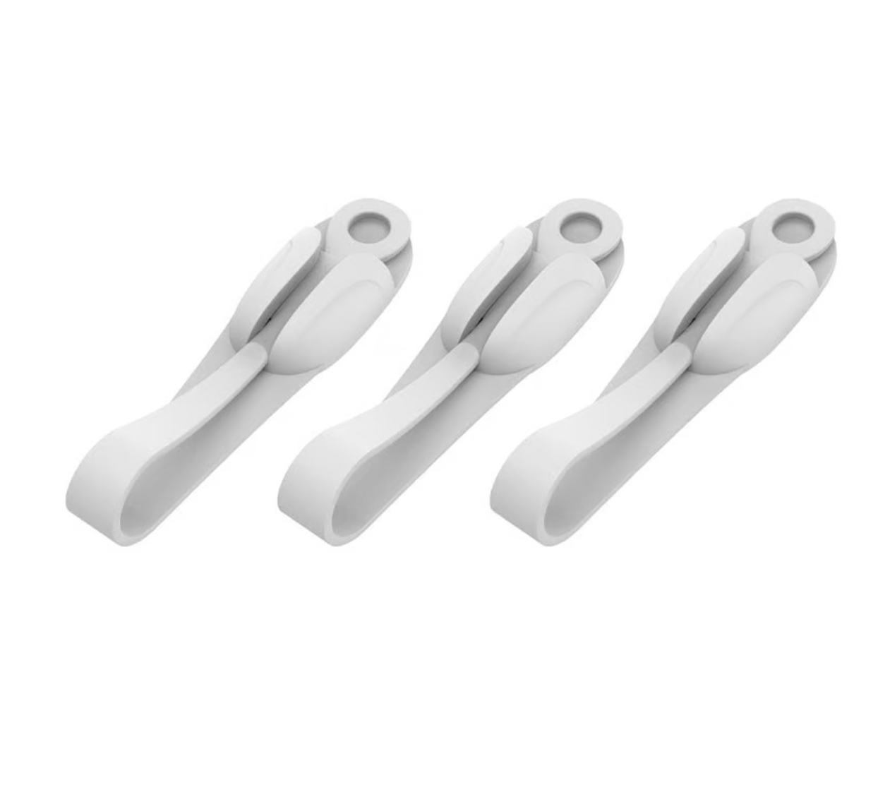 Wall Mounted Punch-free Adhesive Removable Cord Holder Organizer (3 pcs)