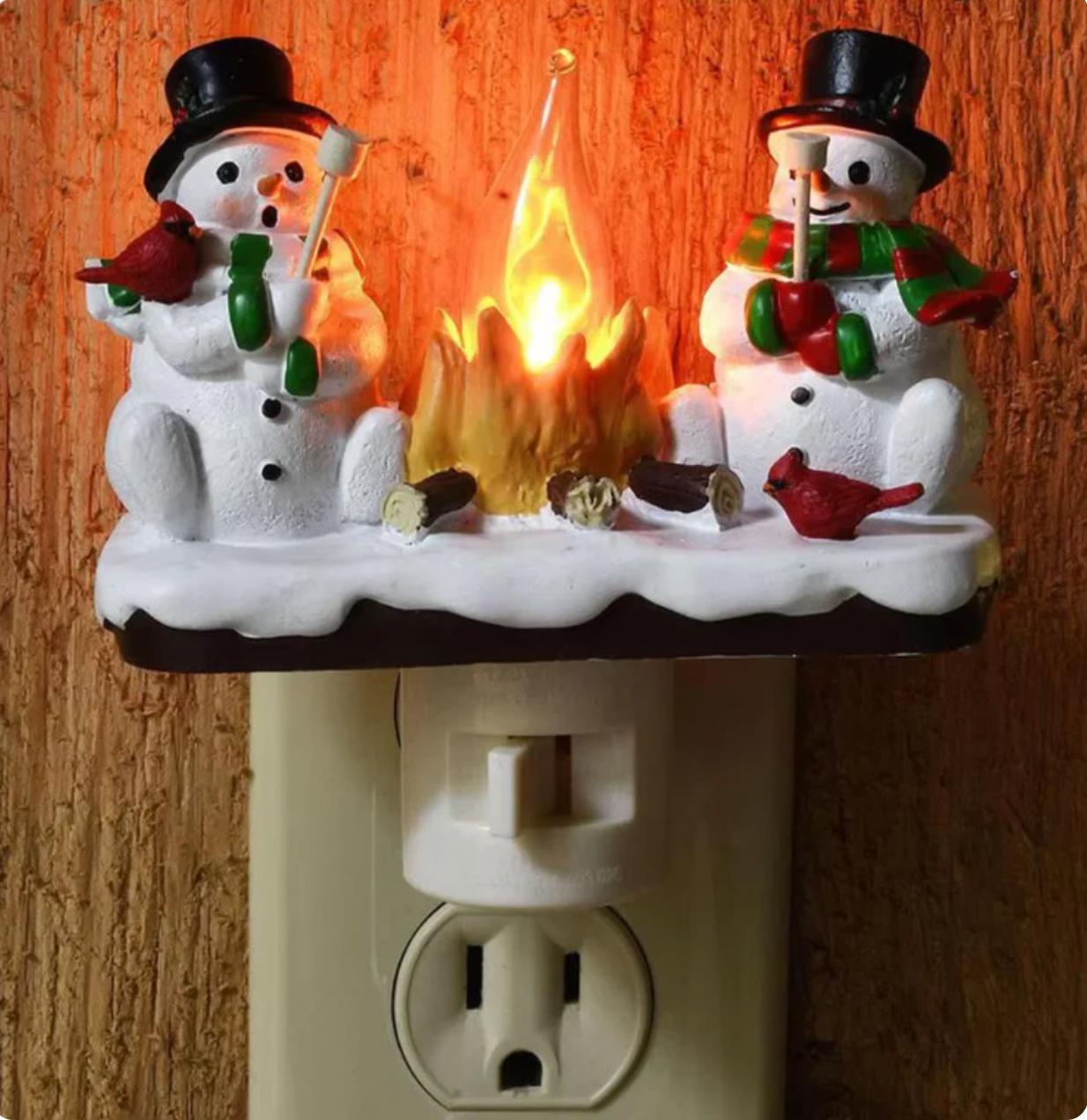 🔥Last Day Sale Price | 2024 Snoopy Christmas Campfire Flickering Nightlight✨🔥👻