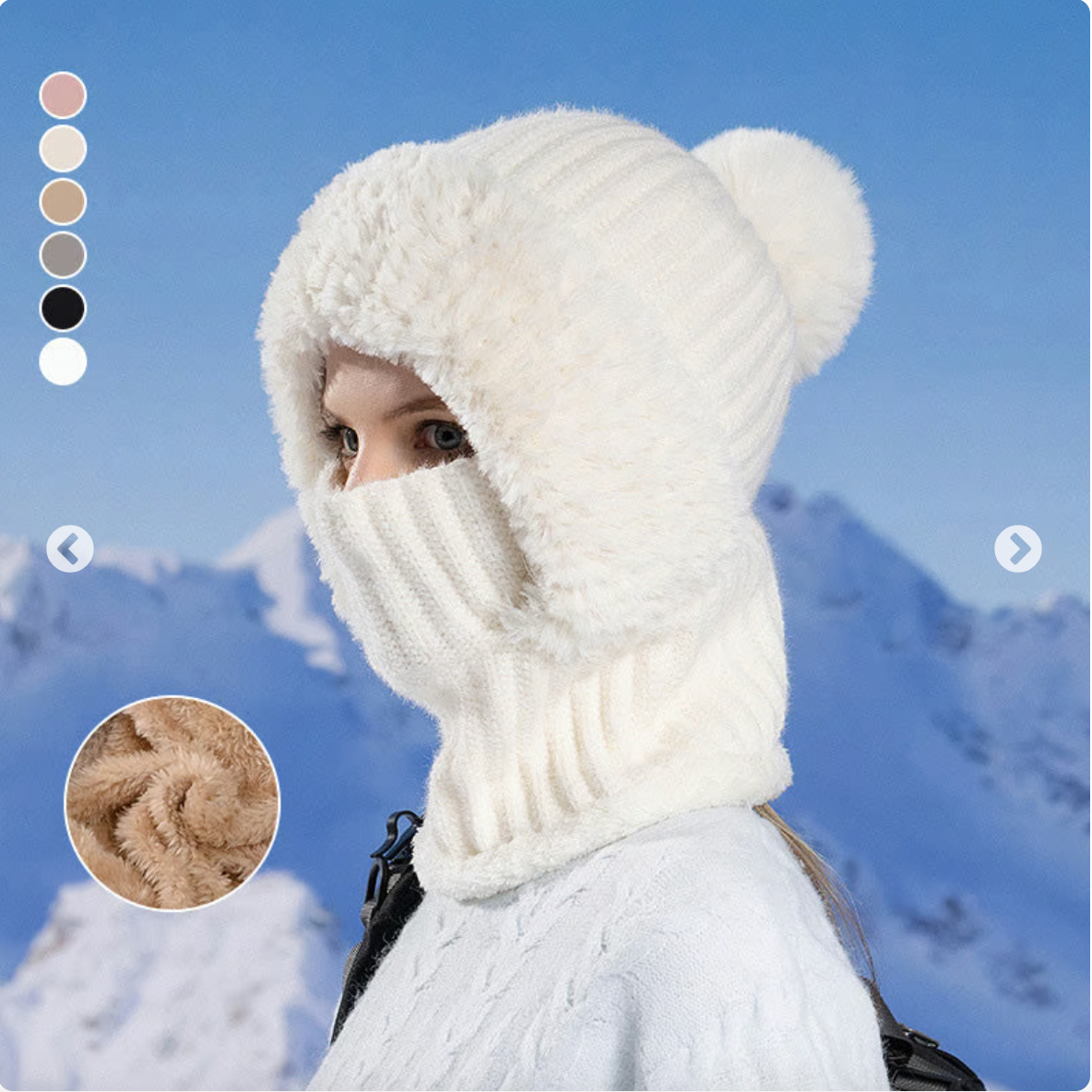 Women's Knitted Hat In Autumn And Winter