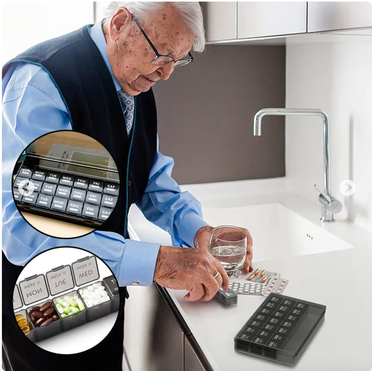 Pill Organizer (28 compartments)