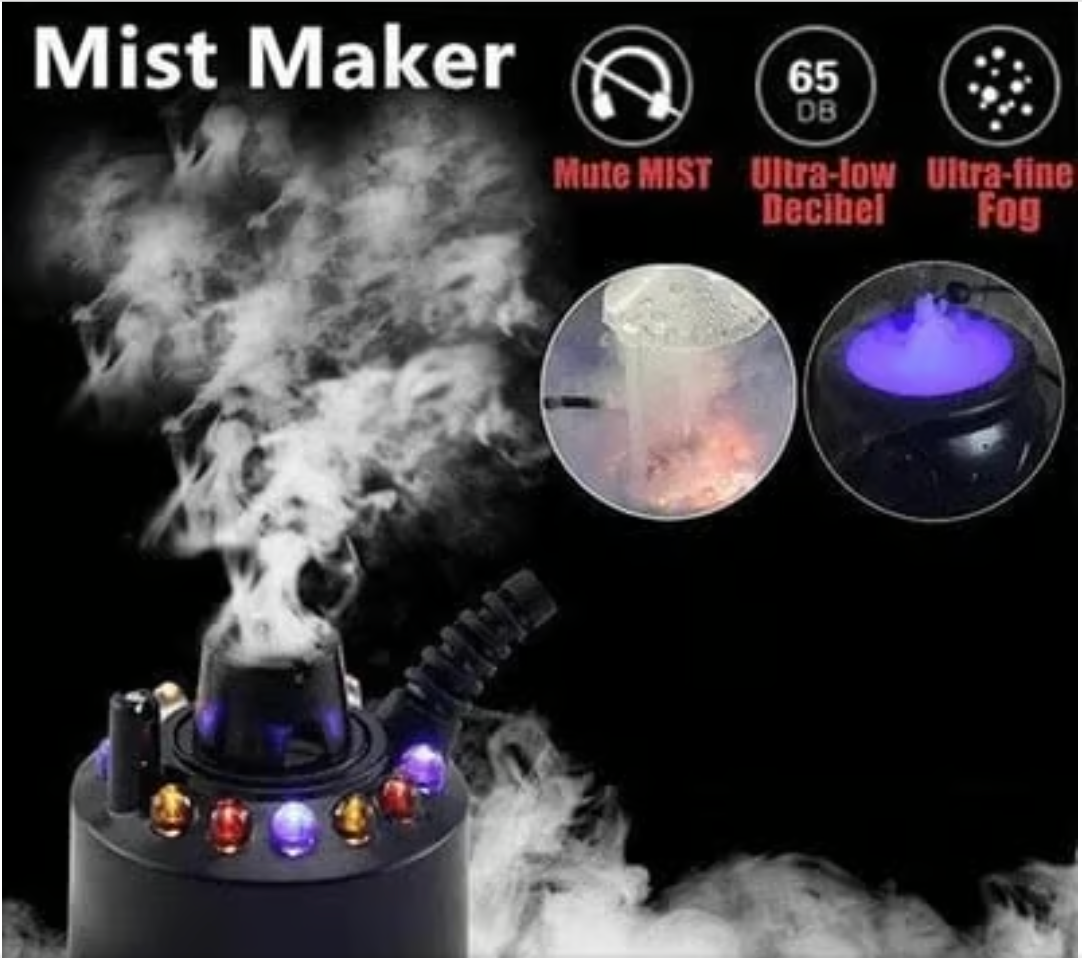 🔥12 LED light Ultrasonic Mist Maker Fogger