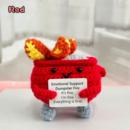 🔥Last Day 49% OFF - 💖Handmade Crochet Dumpster Fire Toy