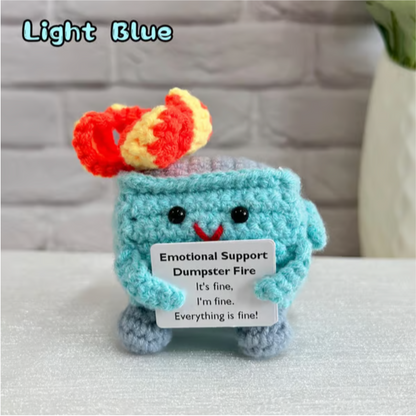 🔥Last Day 49% OFF - 💖Handmade Crochet Dumpster Fire Toy