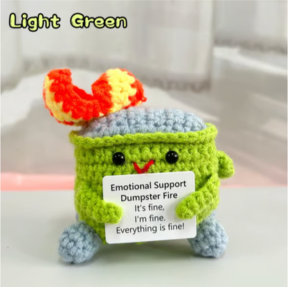 🔥Last Day 49% OFF - 💖Handmade Crochet Dumpster Fire Toy
