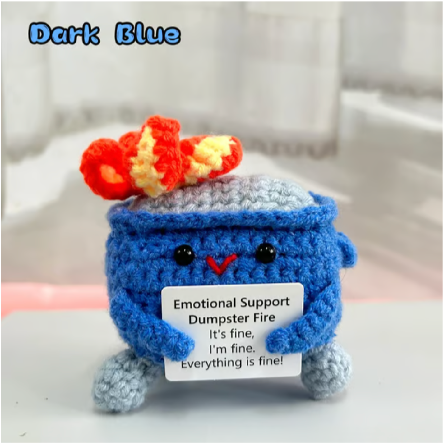 🔥Last Day 49% OFF - 💖Handmade Crochet Dumpster Fire Toy