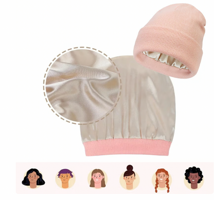 Solid Color Satin Lined Wool Hat