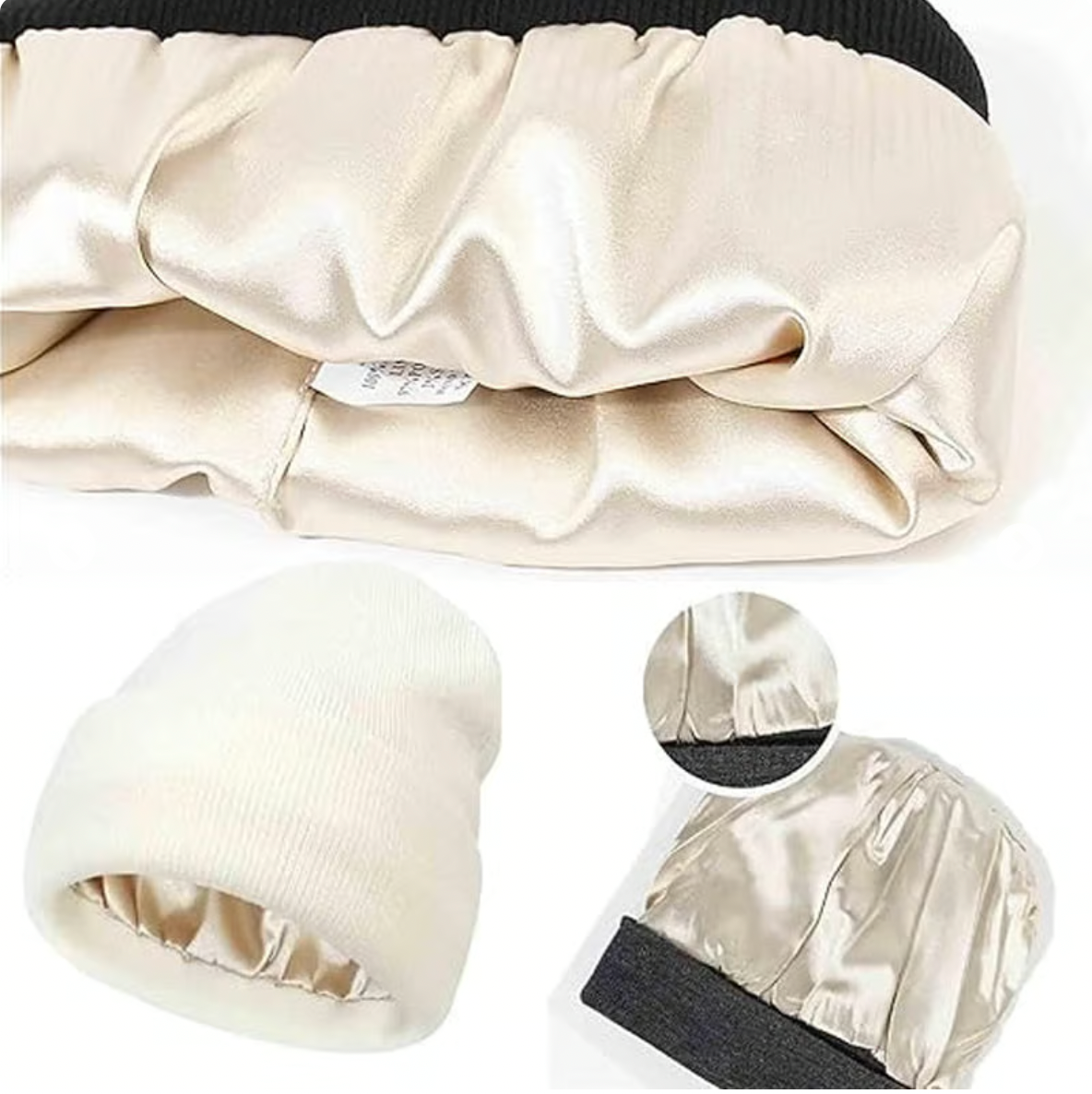 Solid Color Satin Lined Wool Hat