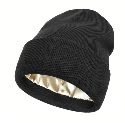 Solid Color Satin Lined Wool Hat