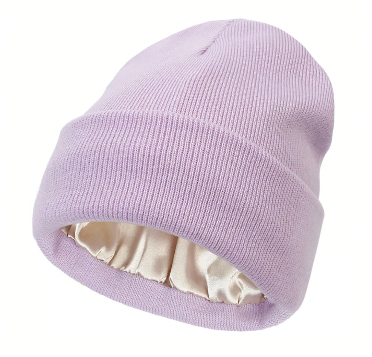 Solid Color Satin Lined Wool Hat