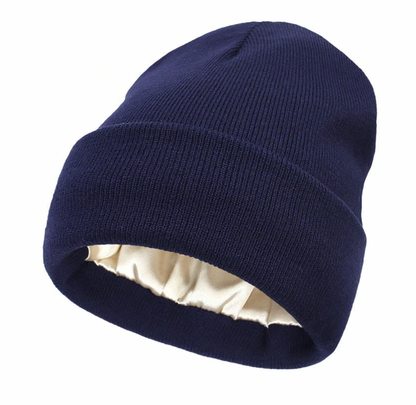 Solid Color Satin Lined Wool Hat