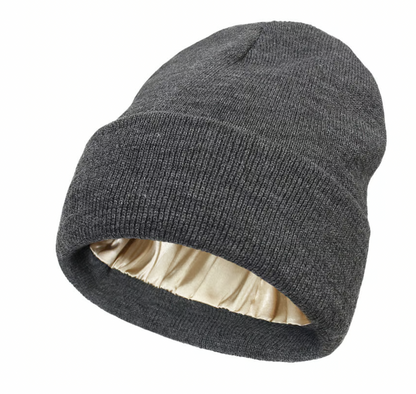 Solid Color Satin Lined Wool Hat