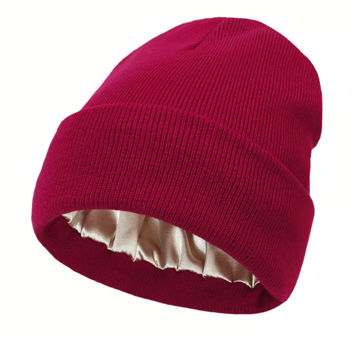 Solid Color Satin Lined Wool Hat