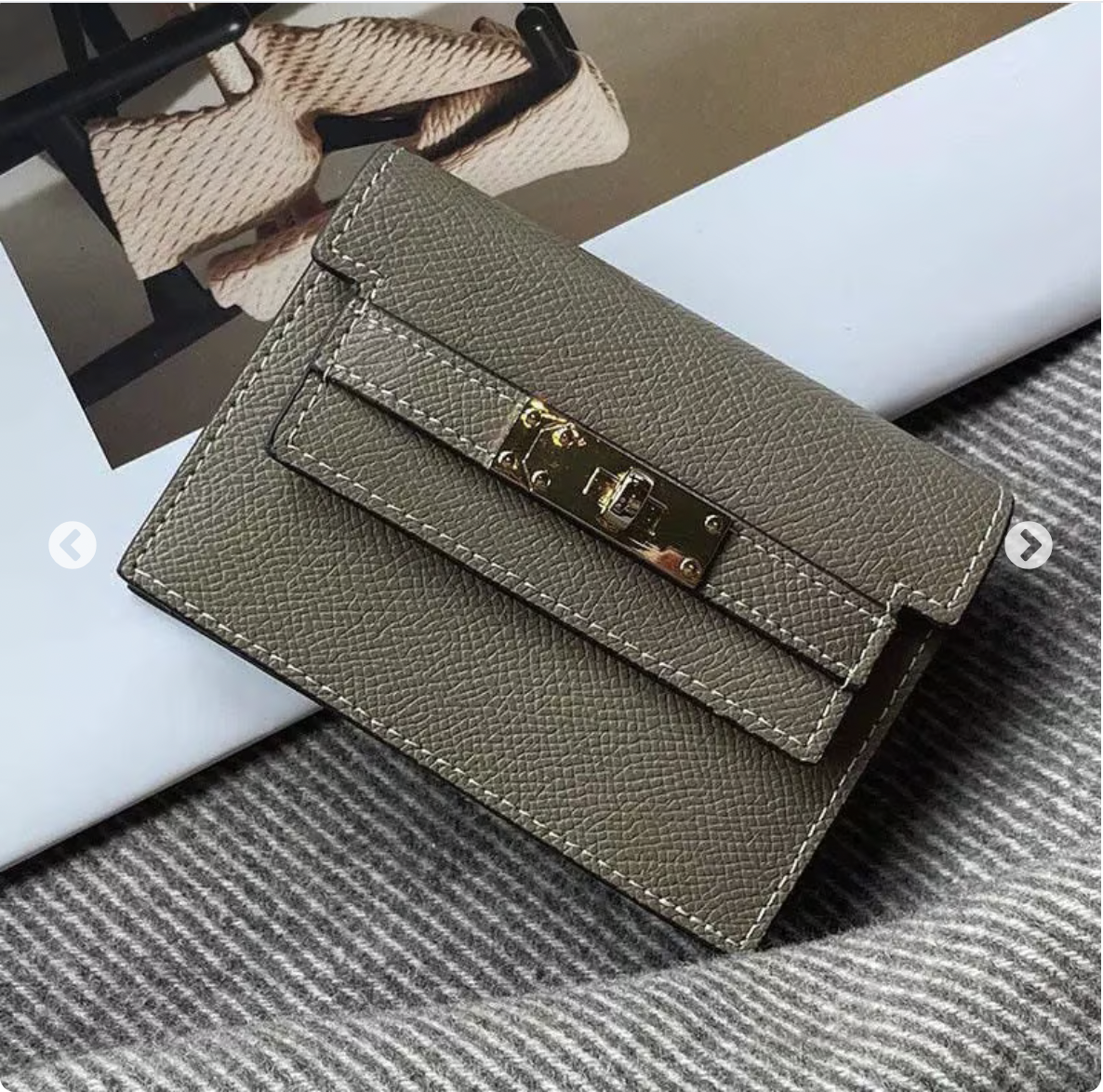 Minimalist PU Leather Zipper Card Holder