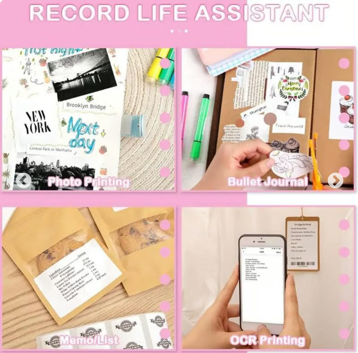 Portable Mini Thermal Photo Printer