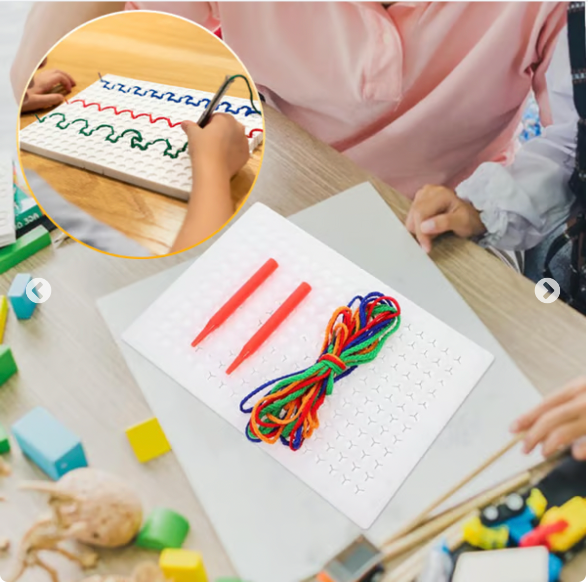 Sensory Calm Down Threading Boards