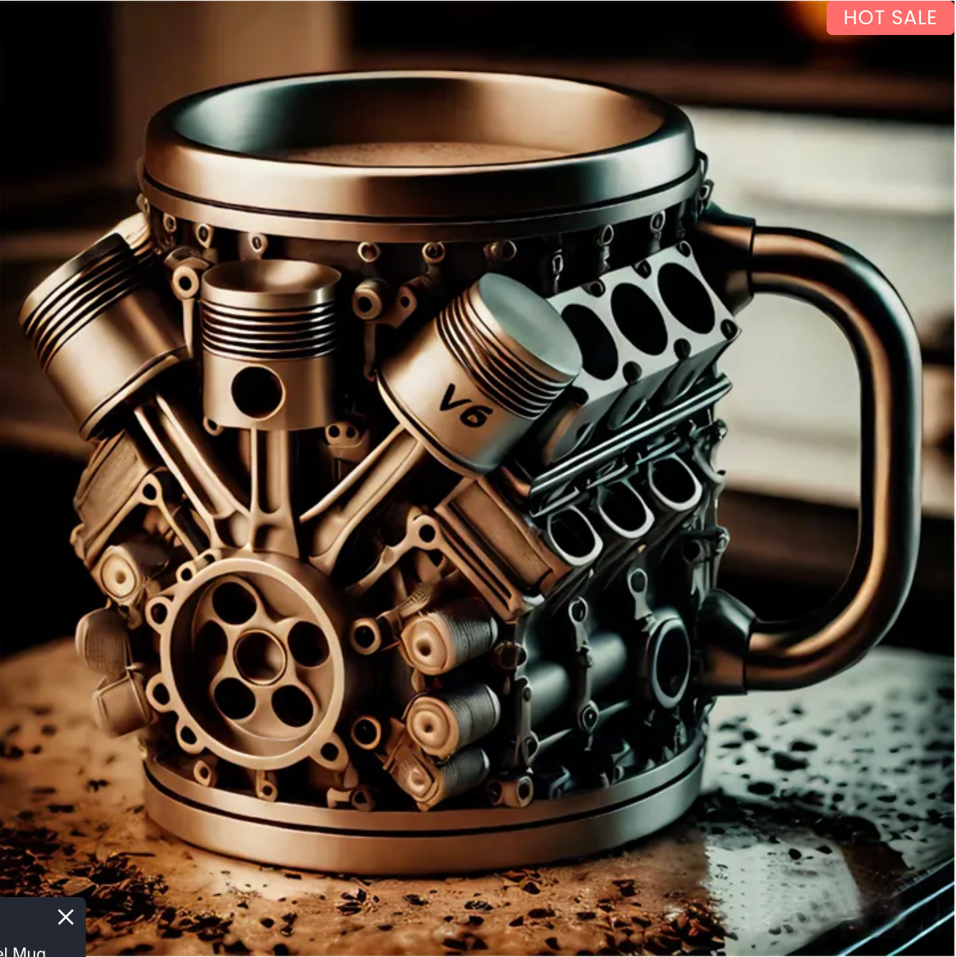 🛠Mechanic ⚙3D Engine Stainless Steel Mug