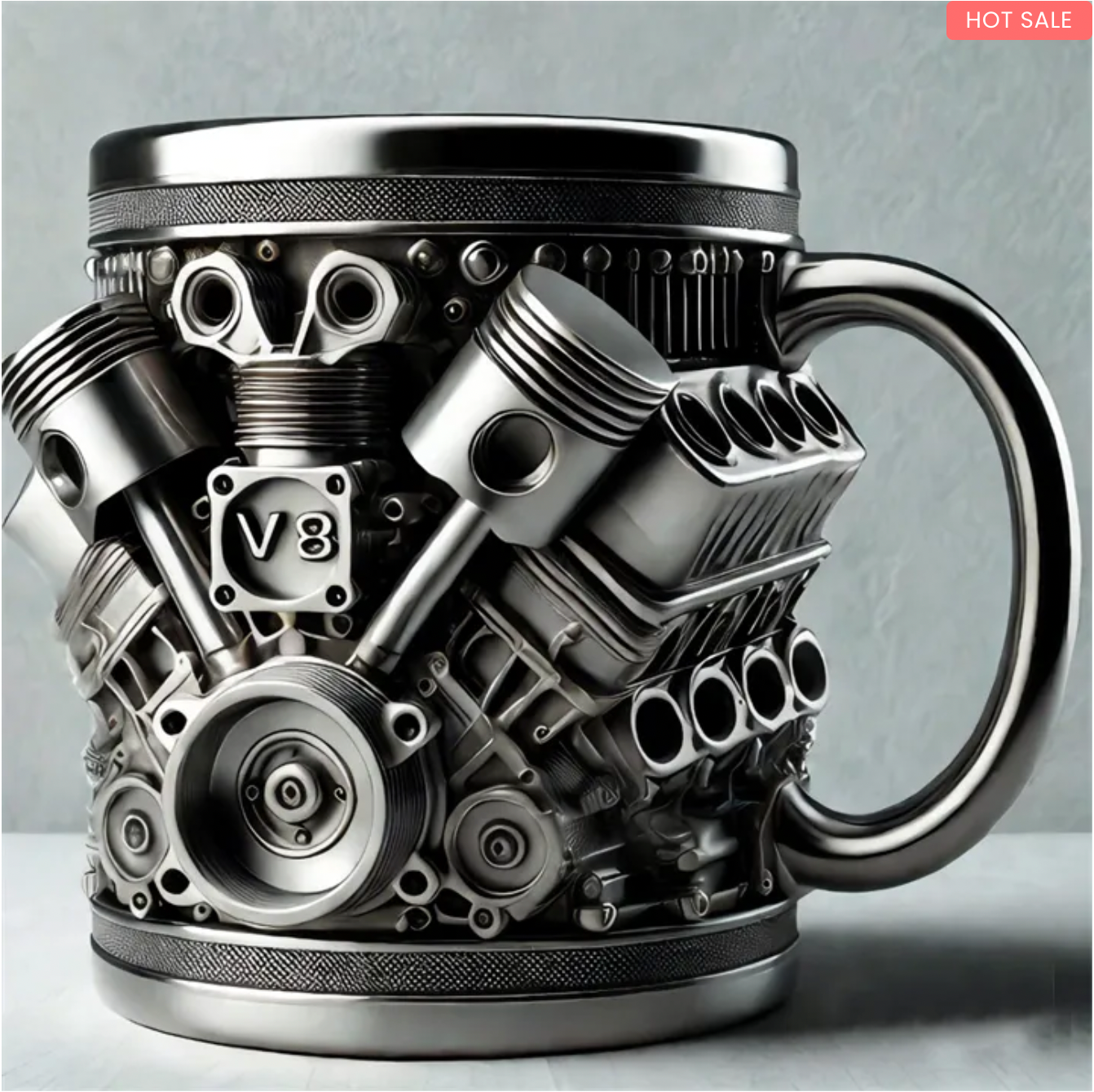🛠Mechanic ⚙3D Engine Stainless Steel Mug