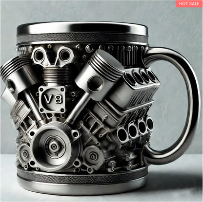 🛠Mechanic ⚙3D Engine Stainless Steel Mug