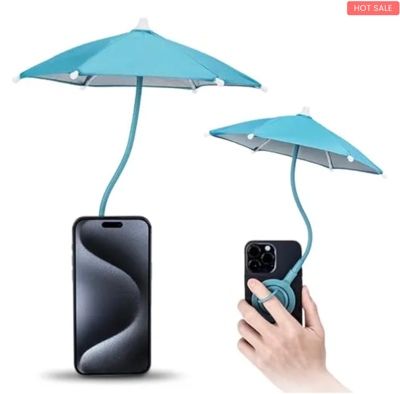 Outdoor Phone Sun Shade Shield with Flexible Angle Design & Rotatable Phone Ring