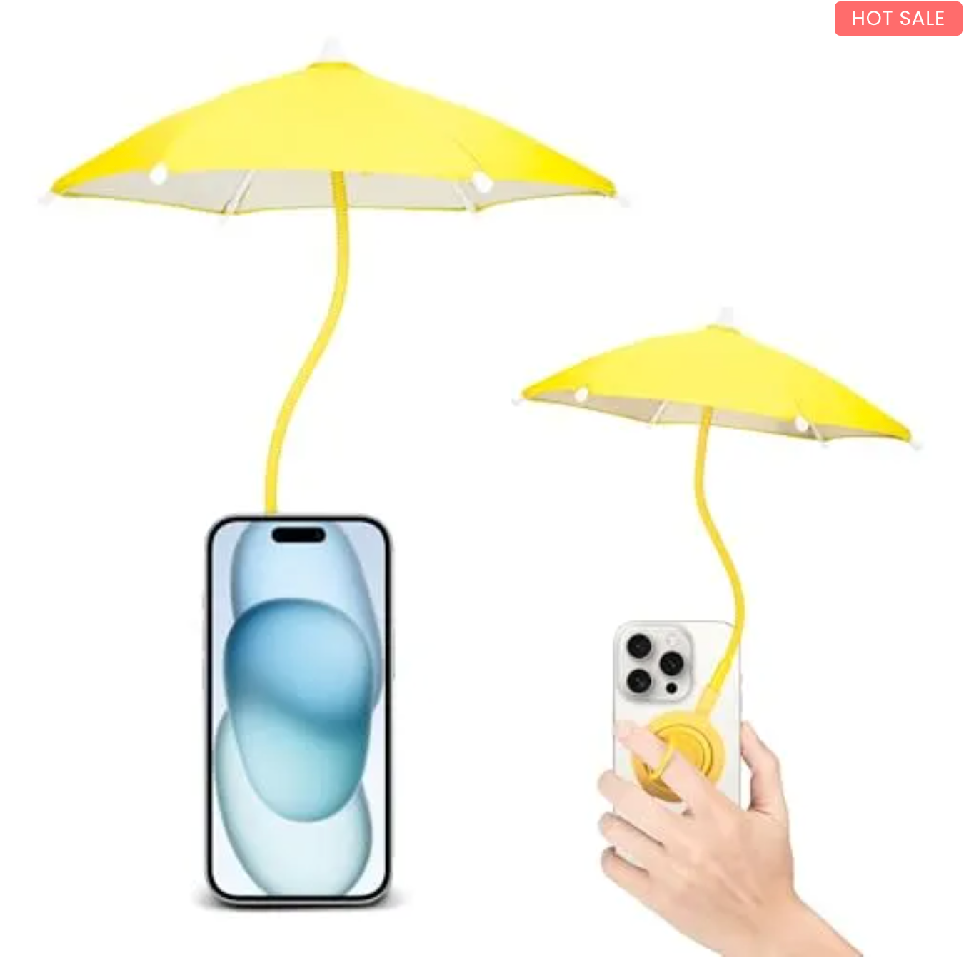 Outdoor Phone Sun Shade Shield with Flexible Angle Design & Rotatable Phone Ring