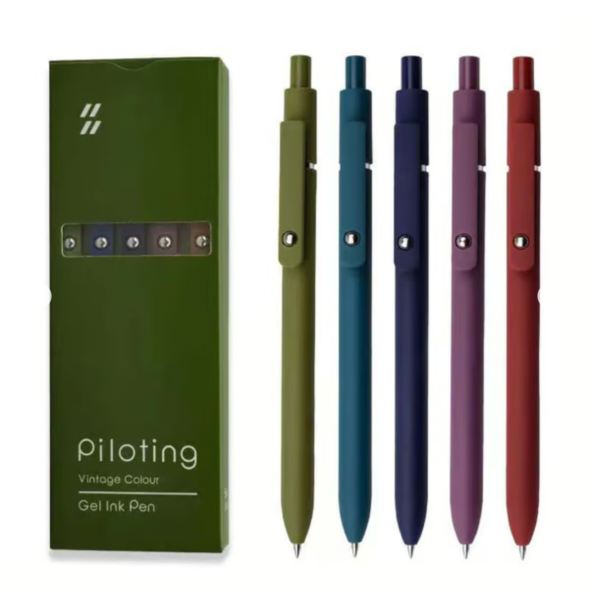 Minimalist Press Type Quick Drying Carbon Gel Pens