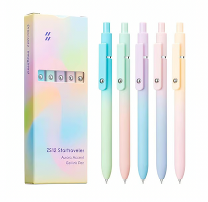 Minimalist Press Type Quick Drying Carbon Gel Pens