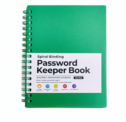 A6 Coil Password Keeper Book