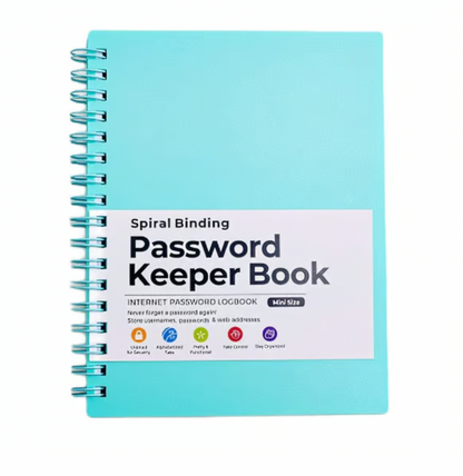 A6 Coil Password Keeper Book