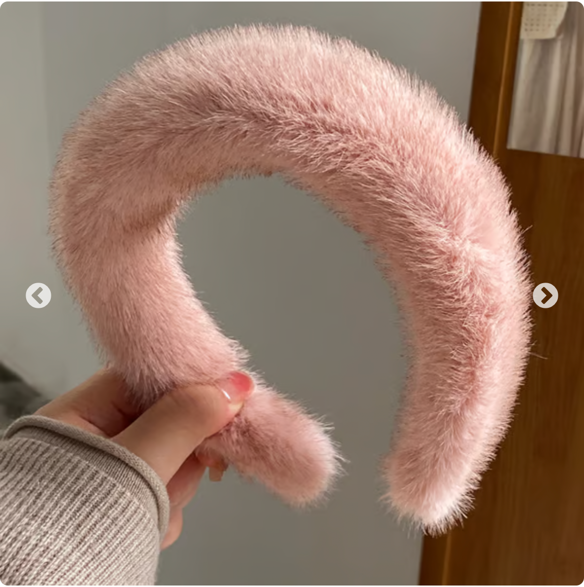 Warm Faux Mink Plush Headband
