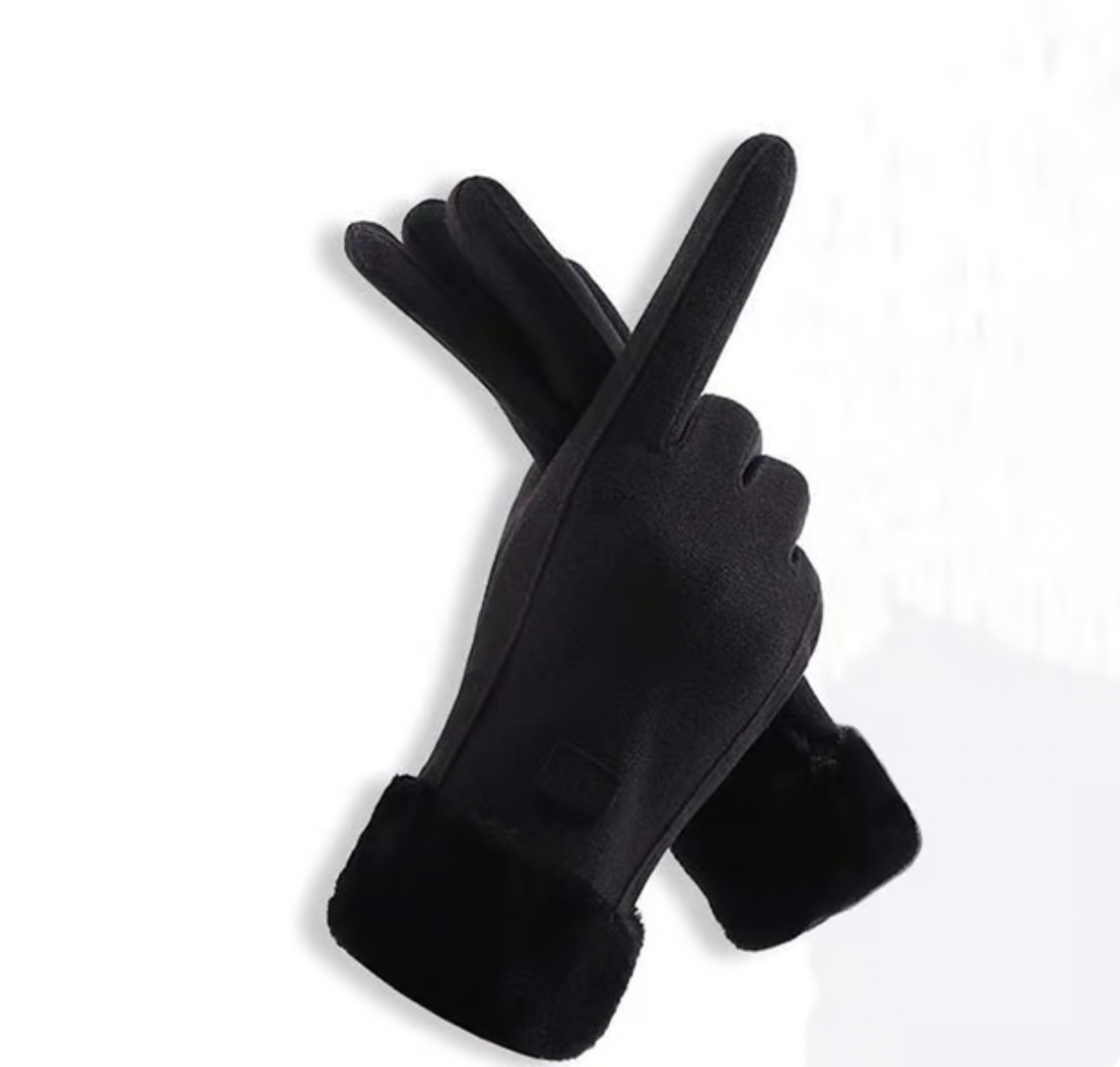 Solid Color Windproof and Warm Touch Screen Gloves