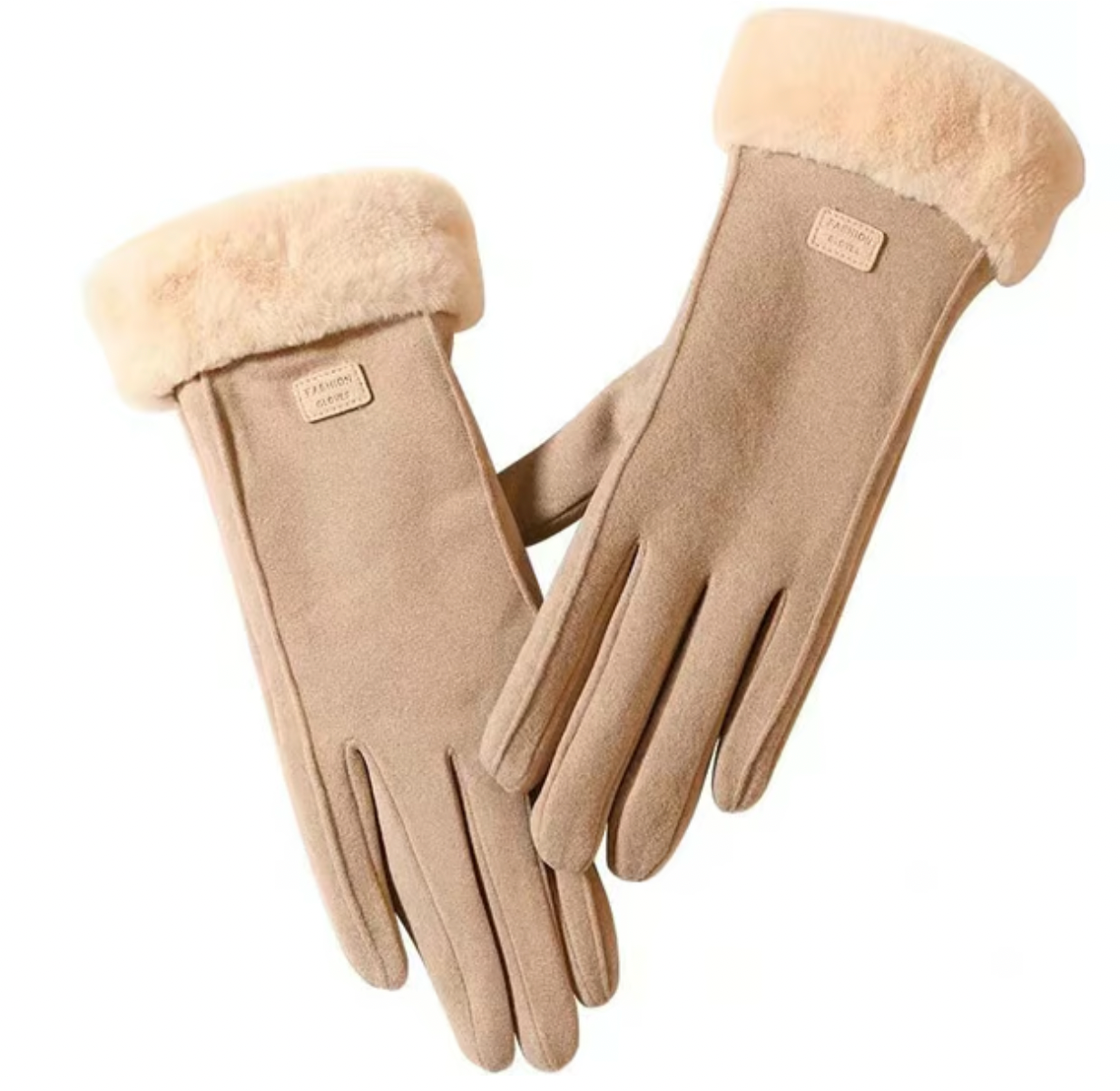 Solid Color Windproof and Warm Touch Screen Gloves